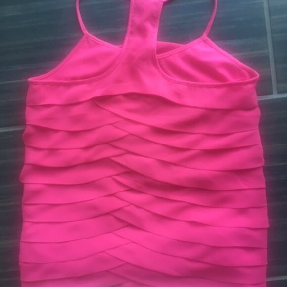 Aqua pink tank top blouse size xs - Picture 6 of 7